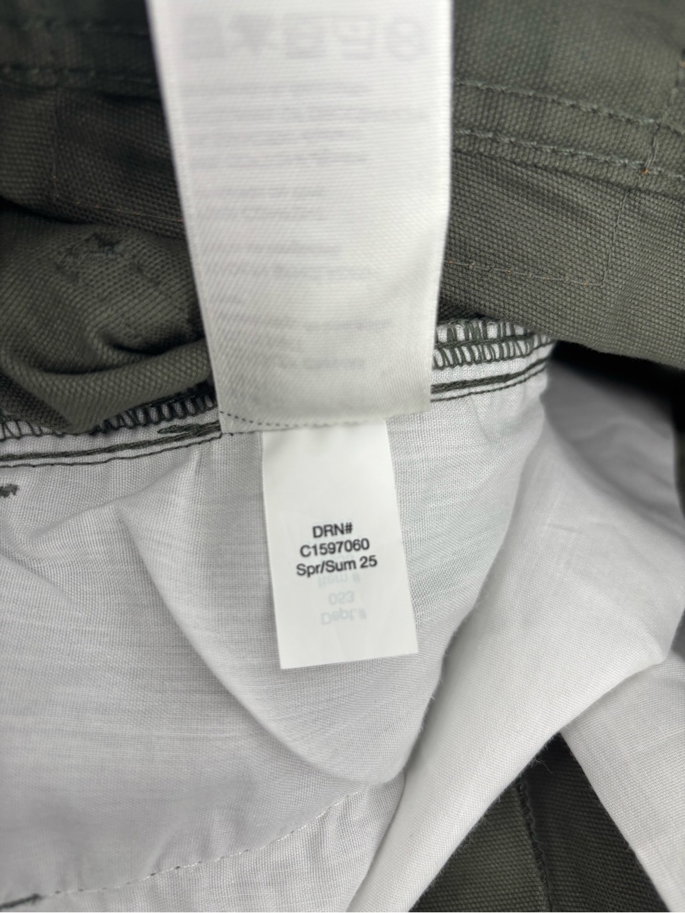 Eddie Bauer Mens Canvas Utility Pants 34x30 Green Stretch Workwear Outdoor Chino - Picture 6 of 14